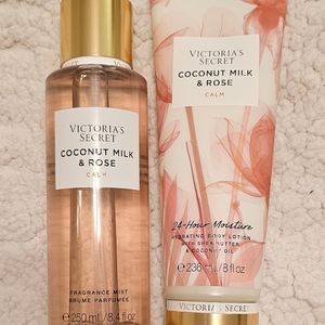 Victoria's secret, Coconut Milk and Rose mist and lotion set.